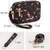 image:imageMontana West Wristlet Wallets for Women Nylon RFID Small Crossbody Phone Purse with Builtin Card Slots for GiftBlack
