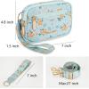 image:imageMontana West Wristlet Wallets for Women Nylon RFID Small Crossbody Phone Purse with Builtin Card Slots for GiftBlue