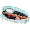image:imageMontana West Wristlet Wallets for Women Nylon RFID Small Crossbody Phone Purse with Builtin Card Slots for GiftBlue
