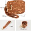 image:imageMontana West Wristlet Wallets for Women Nylon RFID Small Crossbody Phone Purse with Builtin Card Slots for GiftBrown