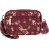 image:imageMontana West Wristlet Wallets for Women Nylon RFID Small Crossbody Phone Purse with Builtin Card Slots for GiftBurgundy