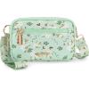 image:imageMontana West Wristlet Wallets for Women Nylon RFID Small Crossbody Phone Purse with Builtin Card Slots for GiftGreen