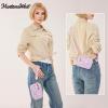 image:imageMontana West Wristlet Wallets for Women Nylon RFID Small Crossbody Phone Purse with Builtin Card Slots for GiftPurple