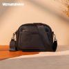 image:imageMontana West Small Crossbody Bags for Women Cow Print Purse Triple Zip Shoulder Handbags with Wide StrapBlack