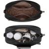 image:imageMontana West Small Crossbody Bags for Women Cow Print Purse Triple Zip Shoulder Handbags with Wide StrapBlack
