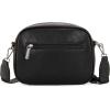 image:imageMontana West Small Crossbody Bags for Women Cow Print Purse Triple Zip Shoulder Handbags with Wide StrapBlack