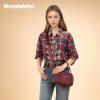 image:imageMontana West Small Crossbody Bags for Women Cow Print Purse Triple Zip Shoulder Handbags with Wide StrapBurgundy