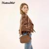 image:imageMontana West Small Crossbody Bags for Women Cow Print Purse Triple Zip Shoulder Handbags with Wide StrapCamel