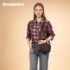 image:imageMontana West Small Crossbody Bags for Women Cow Print Purse Triple Zip Shoulder Handbags with Wide StrapCoffee