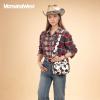 image:imageMontana West Small Crossbody Bags for Women Cow Print Purse Triple Zip Shoulder Handbags with Wide StrapCowBrown