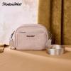 image:imageMontana West Small Crossbody Bags for Women Cow Print Purse Triple Zip Shoulder Handbags with Wide StrapKhaki