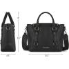 image:imageMontana West Small Tote Bag for Women Top Handle Handbag Trendy Crossbody PurseBlack
