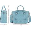 image:imageMontana West Small Tote Bag for Women Top Handle Handbag Trendy Crossbody PurseBlue