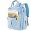 image:imageMontana West Wrangler Aztec Diaper Bag Backpack Western Backpacks for Moms Baby Essentials Bag with TwistLock Closure Insulated Pockets Portable Changing Pad Stroller Straps Pacifier CaseBlue