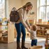 image:imageMontana West Wrangler Aztec Diaper Bag Backpack Western Backpacks for Moms Baby Essentials Bag with TwistLock Closure Insulated Pockets Portable Changing Pad Stroller Straps Pacifier CaseCoffee