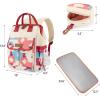 image:imageMontana West Wrangler Aztec Diaper Bag Backpack Western Backpacks for Moms Baby Essentials Bag with TwistLock Closure Insulated Pockets Portable Changing Pad Stroller Straps Pacifier CaseAztec Pink