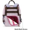 image:imageMontana West Wrangler Aztec Diaper Bag Backpack Western Backpacks for Moms Baby Essentials Bag with TwistLock Closure Insulated Pockets Portable Changing Pad Stroller Straps Pacifier CaseAztec Purple
