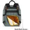 image:imageMontana West Wrangler Aztec Diaper Bag Backpack Western Backpacks for Moms Baby Essentials Bag with TwistLock Closure Insulated Pockets Portable Changing Pad Stroller Straps Pacifier CaseGrey
