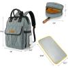 image:imageMontana West Wrangler Aztec Diaper Bag Backpack Western Backpacks for Moms Baby Essentials Bag with TwistLock Closure Insulated Pockets Portable Changing Pad Stroller Straps Pacifier CaseGrey