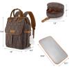 image:imageMontana West Wrangler Aztec Diaper Bag Backpack Western Backpacks for Moms Baby Essentials Bag with TwistLock Closure Insulated Pockets Portable Changing Pad Stroller Straps Pacifier CaseCoffee