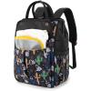 image:imageMontana West Wrangler Aztec Diaper Bag Backpack Western Backpacks for Moms Baby Essentials Bag with TwistLock Closure Insulated Pockets Portable Changing Pad Stroller Straps Pacifier CaseBlack Cacti
