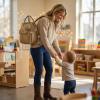 image:imageMontana West Wrangler Aztec Diaper Bag Backpack Western Backpacks for Moms Baby Essentials Bag with TwistLock Closure Insulated Pockets Portable Changing Pad Stroller Straps Pacifier CaseKhaki