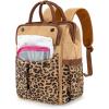 image:imageMontana West Wrangler Aztec Diaper Bag Backpack Western Backpacks for Moms Baby Essentials Bag with TwistLock Closure Insulated Pockets Portable Changing Pad Stroller Straps Pacifier CaseLeopard Print
