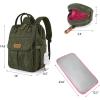 image:imageMontana West Wrangler Aztec Diaper Bag Backpack Western Backpacks for Moms Baby Essentials Bag with TwistLock Closure Insulated Pockets Portable Changing Pad Stroller Straps Pacifier CaseGreen