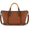 image:imageMontana West Wrangler Tote Bags for Women Medium Satchel Purse with Designer Braided Rope Top HandleBrown