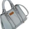 image:imageMontana West Wrangler Tote Bags for Women Medium Satchel Purse with Designer Braided Rope Top HandleJean