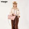 image:imageMontana West Wrangler Tote Bags for Women Medium Satchel Purse with Designer Braided Rope Top HandlePink