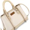 image:imageMontana West Wrangler Tote Bags for Women Medium Satchel Purse with Designer Braided Rope Top HandleTan