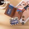 image:imageMontana West X Wrangler Small Wallets for Women Bifold RFID Blocking Wallets Compact Leopard Print Wallet with Removable ID WindowABrown