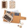 image:imageMontana West X Wrangler Small Wallets for Women Bifold RFID Blocking Wallets Compact Leopard Print Wallet with Removable ID WindowATan