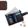 image:imageMontana West X Wrangler Small Wallets for Women Bifold RFID Blocking Wallets Compact Leopard Print Wallet with Removable ID WindowBlack