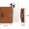 image:imageMontana West X Wrangler Small Wallets for Women Bifold RFID Blocking Wallets Compact Leopard Print Wallet with Removable ID WindowBrown