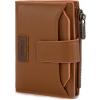 image:imageMontana West X Wrangler Small Wallets for Women Bifold RFID Blocking Wallets Compact Leopard Print Wallet with Removable ID WindowBrown