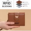 image:imageMontana West X Wrangler Small Wallets for Women Bifold RFID Blocking Wallets Compact Leopard Print Wallet with Removable ID WindowZBrown