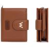 image:imageMontana West X Wrangler Small Wallets for Women Bifold RFID Blocking Wallets Compact Leopard Print Wallet with Removable ID WindowZBrown