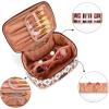 image:imageMontana West X Wrangler Travel Makeup Bag 2pcs Set Large Cosmetic Bag with Makeup Brush Holder Portable Make Up Organizer Cute Toiletry Bag with Divider and Handle for Women AztecAztecCoffee