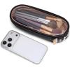 image:imageMontana West X Wrangler Travel Makeup Bag 2pcs Set Large Cosmetic Bag with Makeup Brush Holder Portable Make Up Organizer Cute Toiletry Bag with Divider and Handle for Women AztecLeopardBlack
