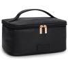 image:imageMontana West X Wrangler Travel Makeup Bag 2pcs Set Large Cosmetic Bag with Makeup Brush Holder Portable Make Up Organizer Cute Toiletry Bag with Divider and Handle for Women AztecBlack