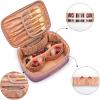 image:imageMontana West X Wrangler Travel Makeup Bag 2pcs Set Large Cosmetic Bag with Makeup Brush Holder Portable Make Up Organizer Cute Toiletry Bag with Divider and Handle for Women AztecPurple