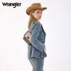 image:imageWrangler Flap Shoulder Bag for Women Vintage Floral Tooled Crossbody Purse with Chain StrapCoffee