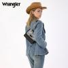 image:imageWrangler Flap Shoulder Bag for Women Vintage Floral Tooled Crossbody Purse with Chain StrapJet Black