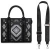 image:imageWrangler Tote Bag for Women Western Purse and Aztec Satchel HandbagAztec Black