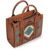 image:imageWrangler Tote Bag for Women Western Purse and Aztec Satchel HandbagAztec Brown