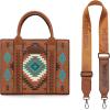 image:imageWrangler Tote Bag for Women Western Purse and Aztec Satchel HandbagAztec Brown