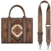 image:imageWrangler Tote Bag for Women Western Purse and Aztec Satchel HandbagAztec Khaki