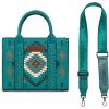 image:imageWrangler Tote Bag for Women Western Purse and Aztec Satchel HandbagAztec Turquoise